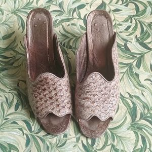 Reptile Leather Slingbacks